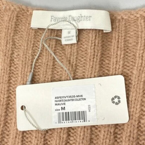 NEW FAVORITE DAUGHTER Women Vest Mauve Size M Knit Top Wool Cashmere Button - Picture 4 of 9